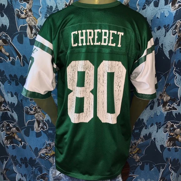 Vintage NFL New York Jets Wayne Chrebet Jersey #80 XL